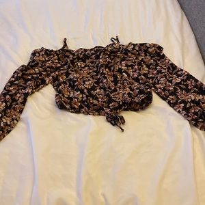 Off the shoulder long sleeve top!